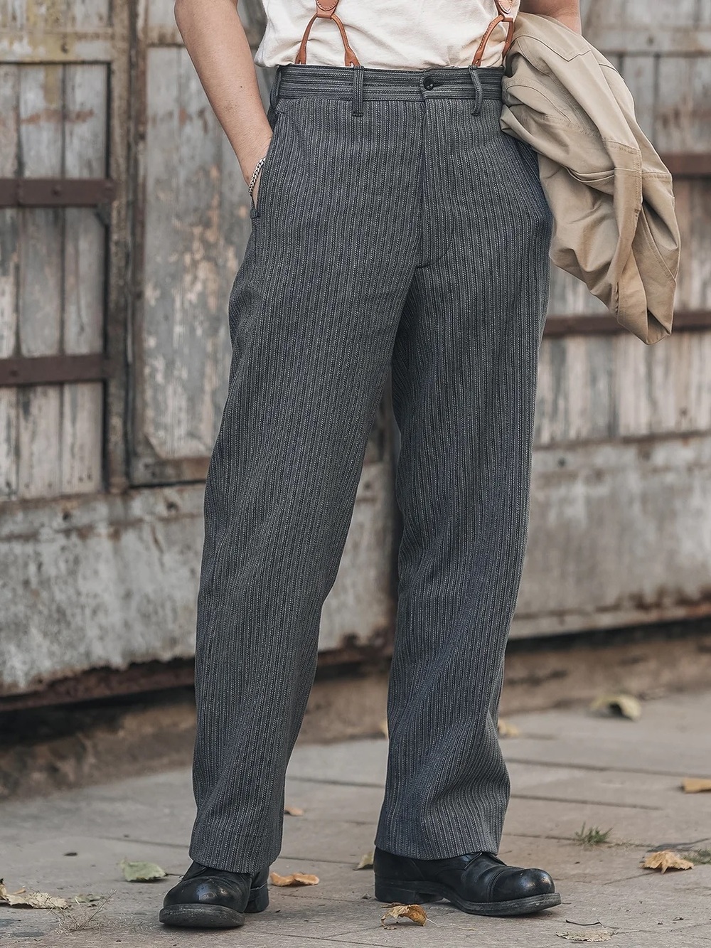 Bronson Mfg. Co. Lot 931 Black & Gray Stripe Pants